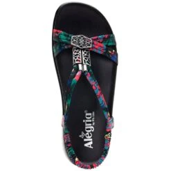 Alegria Women's Roz Vegan Strappy Sandals - Get Away Black 10 Alegria Women's Roz Vegan Strappy Sandals - Get Away Black -Elliotts Boots Shop AAROZ 951 4