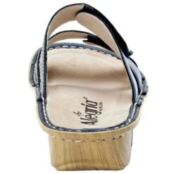 Alegria Women's Violette Slip-On Sandals - Sew Cool Black -Elliotts Boots Shop AAVIO 721 3