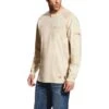Ariat Men's FR Air Crew LS Shirt - Sand Heather