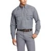 Ariat Men's FR Featherlight Work Shirt - Gunmetal