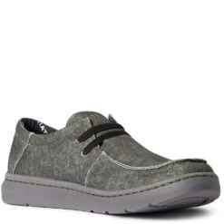 Ariat Men's Hilo Stretch Casual Shoes - Charcoal Canvas 5 Ariat Men's Hilo Stretch Casual Shoes - Charcoal Canvas -Elliotts Boots Shop AR10038391 2