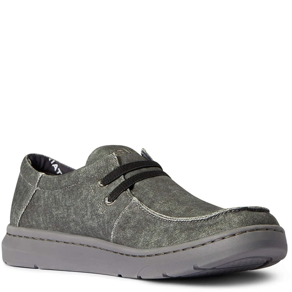 Ariat Men's Hilo Stretch Casual Shoes - Charcoal Canvas 3 Ariat Men's Hilo Stretch Casual Shoes - Charcoal Canvas - Image 3