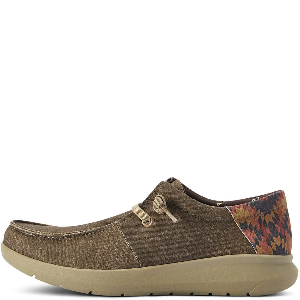 Ariat Men's Hilo Stretch Lace Casual Shoes - Dark Tan 2 Ariat Men's Hilo Stretch Lace Casual Shoes - Dark Tan - Image 2