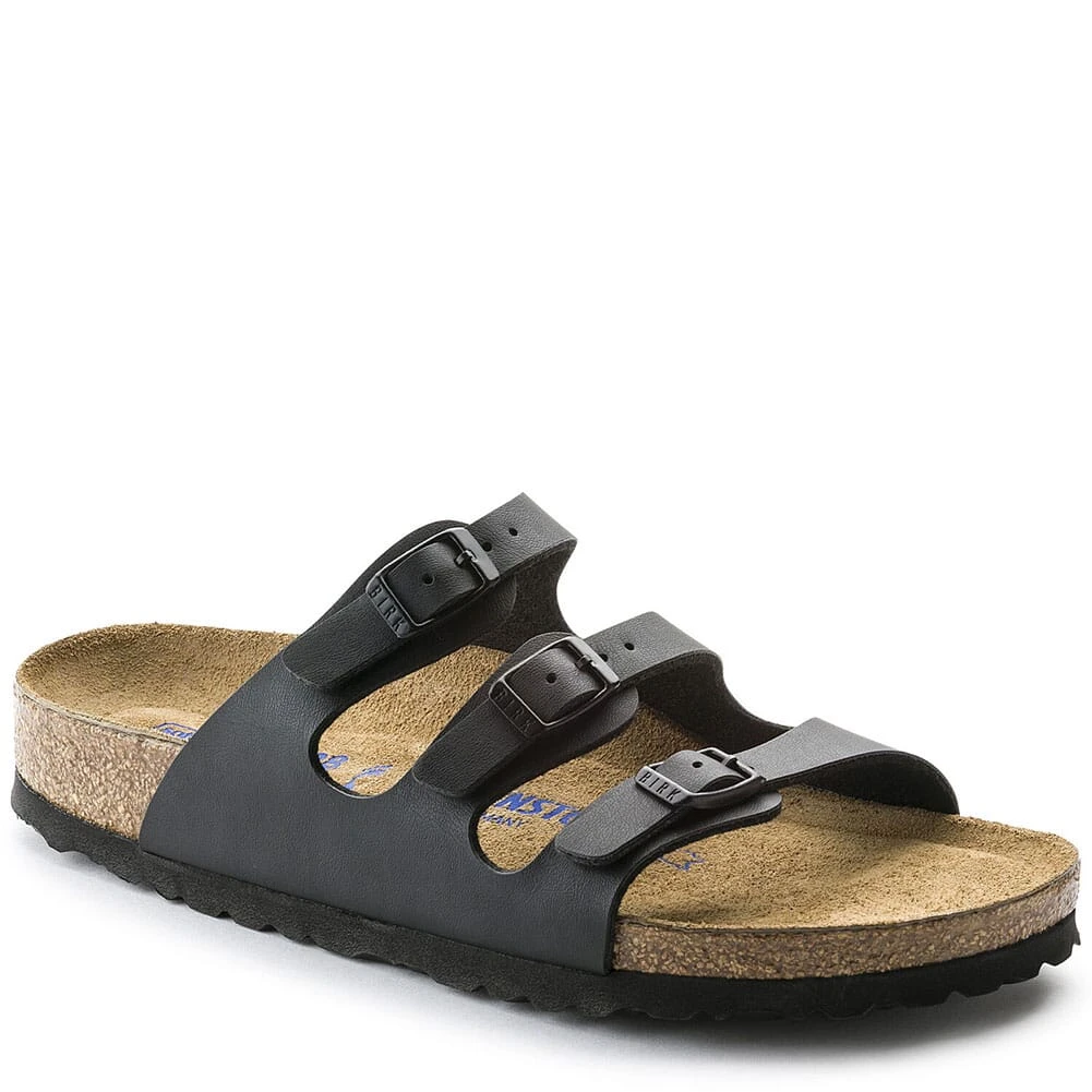 Birkenstock Women's Florida Soft Footbed Sandals - Black 1 Birkenstock Women's Florida Soft Footbed Sandals - Black