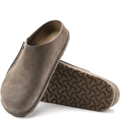 Birkenstock Unisex Zermatt Premium Clogs - Gray Taupe