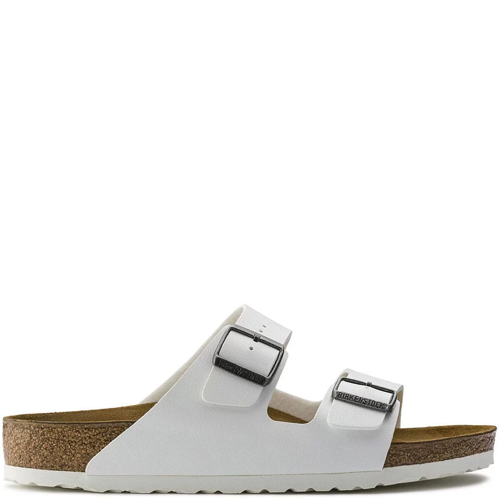 Birkenstock Women's Arizona Birko-Flor Sandals - White 2 Birkenstock Women's Arizona Birko-Flor Sandals - White - Image 2