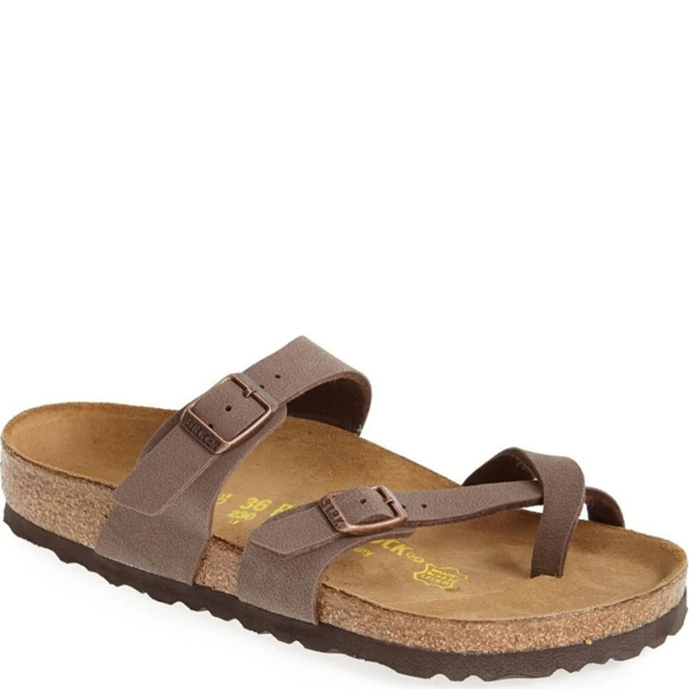 Birkenstock Women's Mayari Birko-Flor Sandals - Mocha 1 Birkenstock Women's Mayari Birko-Flor Sandals - Mocha