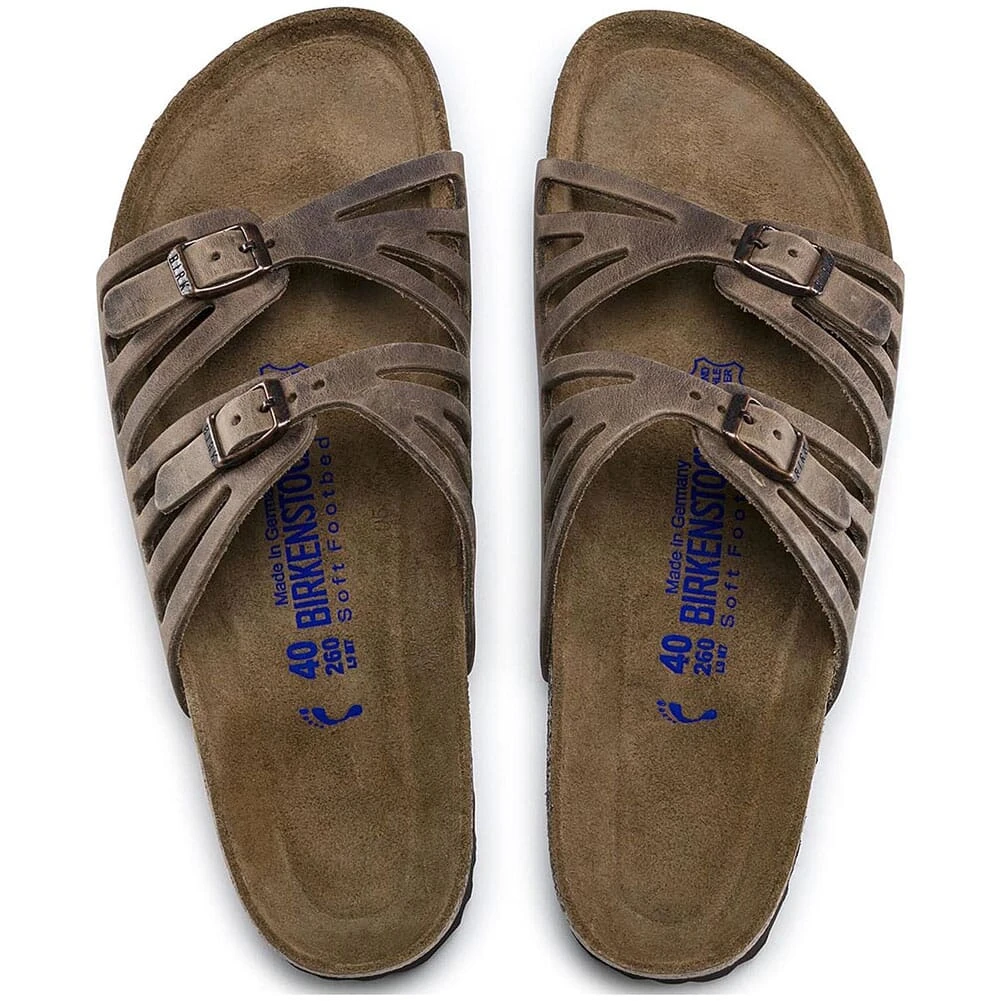 Birkenstock Women's Granada Soft Footbed Sandals - Tobacco Oiled 1 Birkenstock Women's Granada Soft Footbed Sandals - Tobacco Oiled