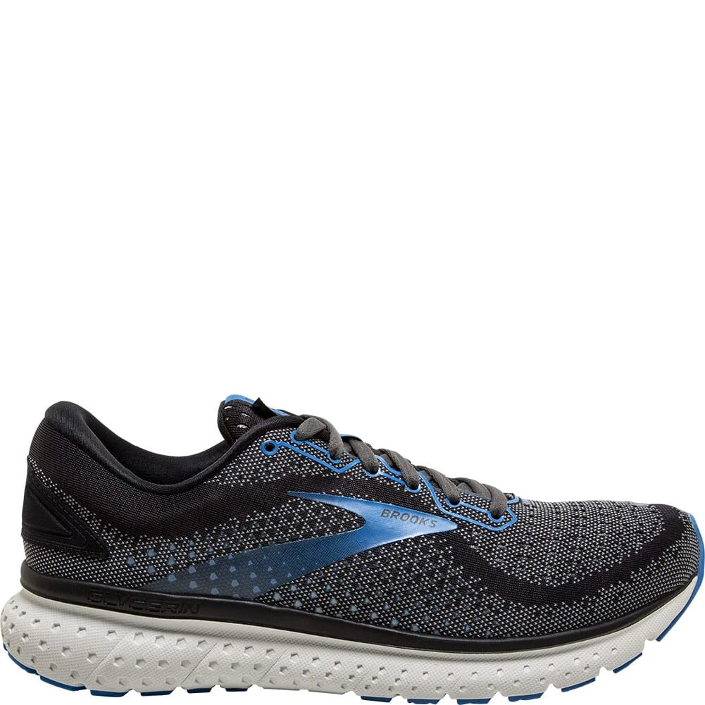 Brooks Men's Glycerin 18 Athletic Shoes - Black 3 Brooks Men's Glycerin 18 Athletic Shoes - Black - Image 3