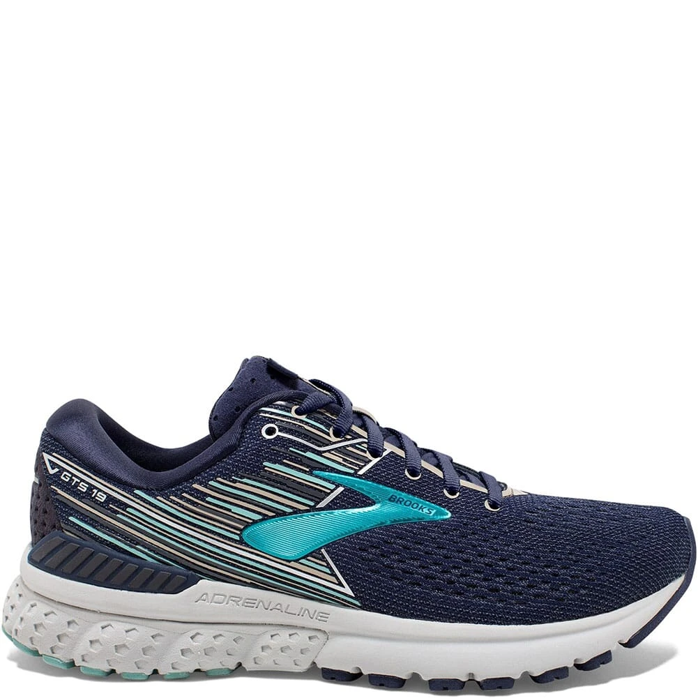 Brooks Women's Adrenaline GTS 19 Athletic Shoes - Navy 6 Brooks Women's Adrenaline GTS 19 Athletic Shoes - Navy - Image 6