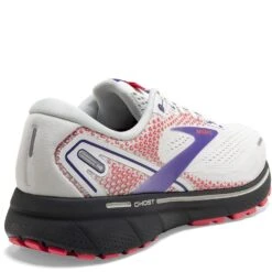 Brooks Women's Ghost 14 Athletic Shoes - White/Purple 9 Brooks Women's Ghost 14 Athletic Shoes - White/Purple -Elliotts Boots Shop BR120356 192 3