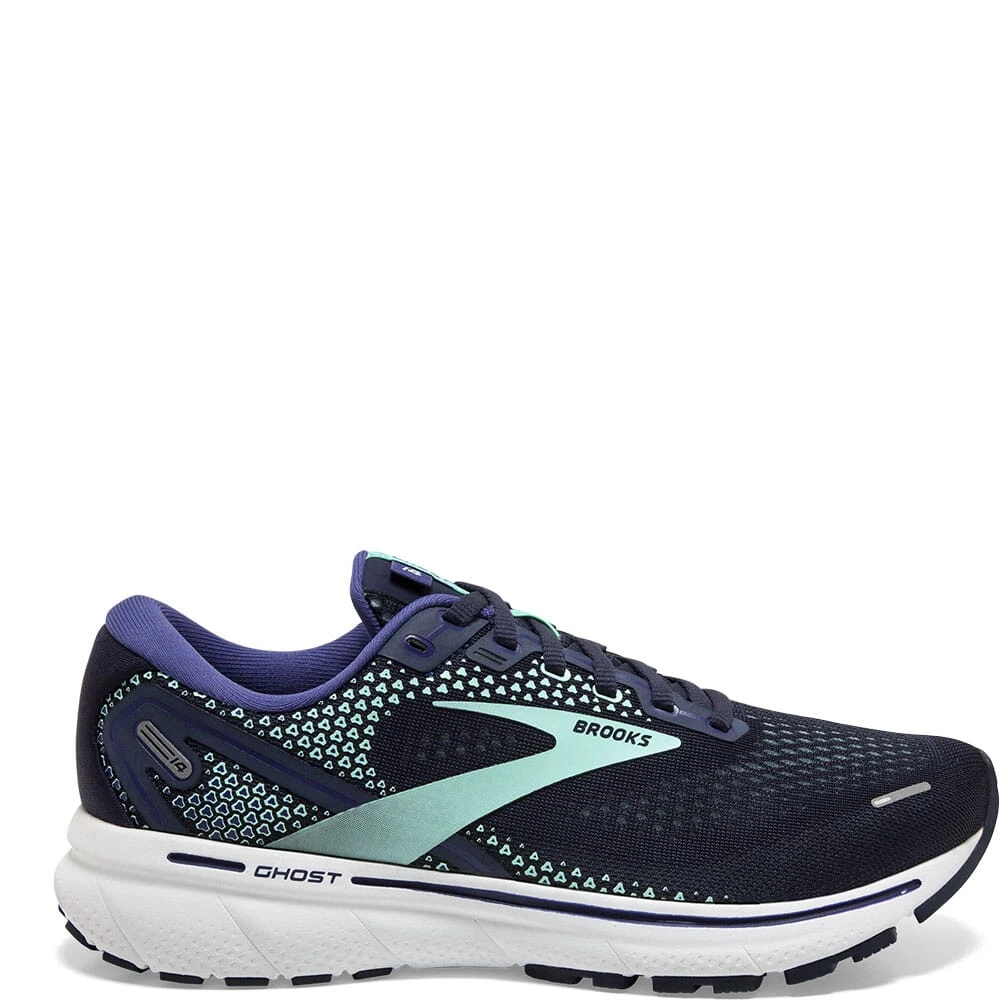 Brooks Women's Ghost 14 Athletic Shoes - Peacoat/Yucca/Navy 3 Brooks Women's Ghost 14 Athletic Shoes - Peacoat/Yucca/Navy - Image 3