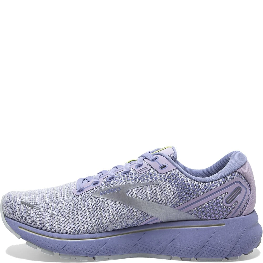 Brooks Women's Ghost 14 Athletic Shoes - Lilac/Purple/Lime 2 Brooks Women's Ghost 14 Athletic Shoes - Lilac/Purple/Lime - Image 2