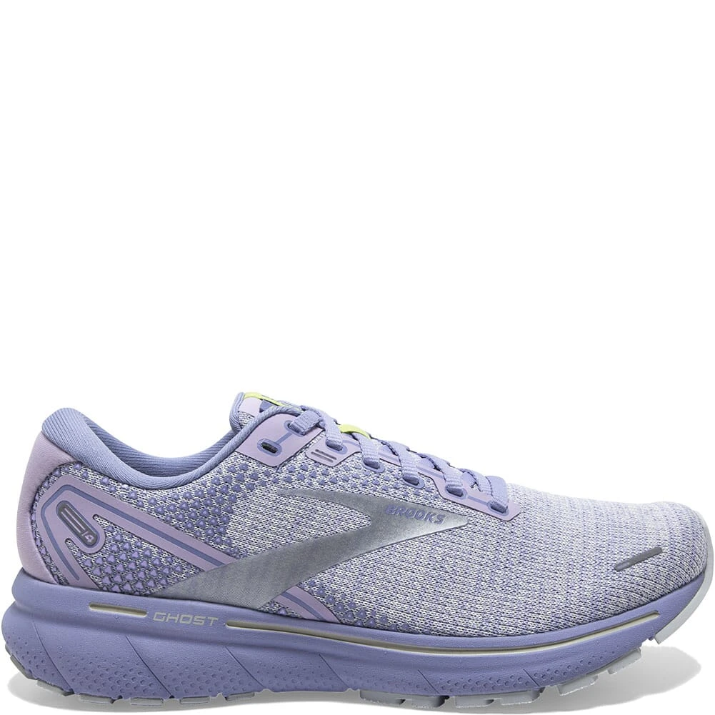 Brooks Women's Ghost 14 Athletic Shoes - Lilac/Purple/Lime 3 Brooks Women's Ghost 14 Athletic Shoes - Lilac/Purple/Lime - Image 3