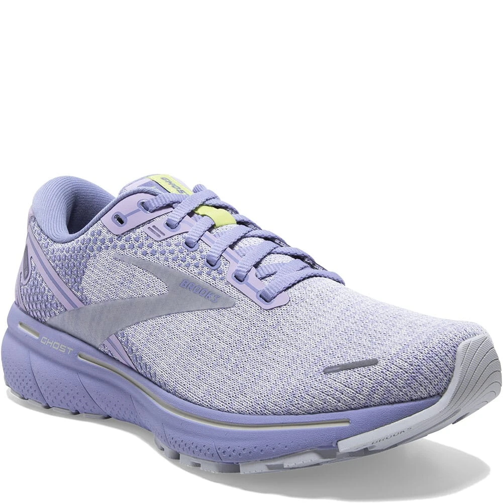 Brooks Women's Ghost 14 Athletic Shoes - Lilac/Purple/Lime 4 Brooks Women's Ghost 14 Athletic Shoes - Lilac/Purple/Lime - Image 4