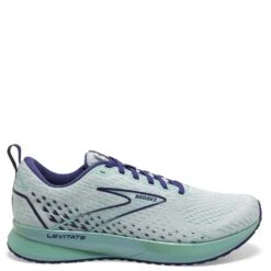 Brooks Women's Levitate 5 Road Running Shoes - White/Navy Blue 6 Brooks Women's Levitate 5 Road Running Shoes - White/Navy Blue -Elliotts Boots Shop BR120357 127 2