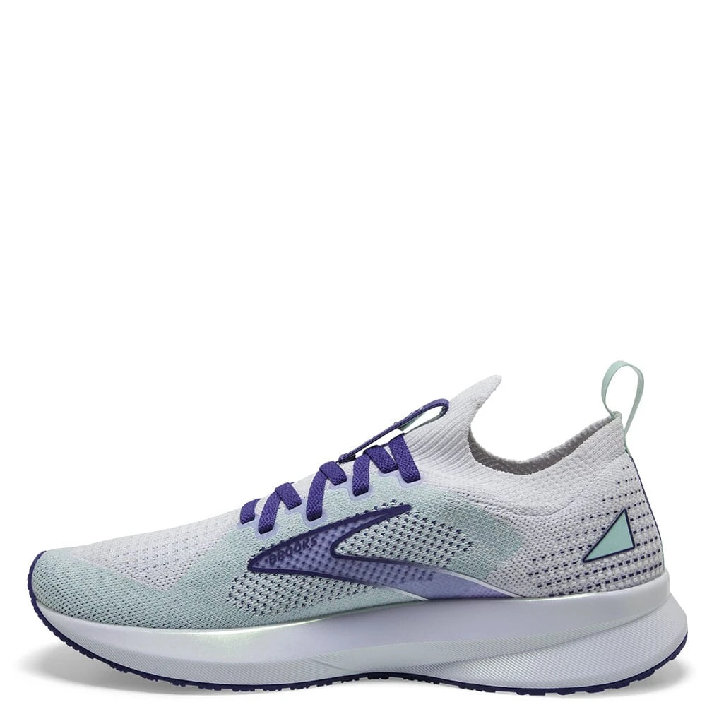 Brooks Women's Levitate 5 Athletic Shoes - White/Navy Blue 2 Brooks Women's Levitate 5 Athletic Shoes - White/Navy Blue - Image 2