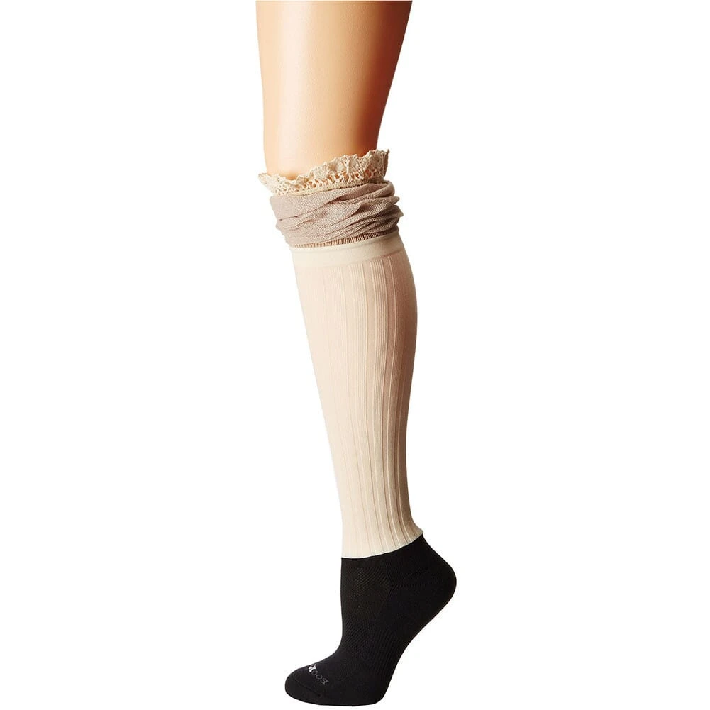 Darby Betsy Burlap Knee-Hi Boottights - Cream 1 Darby Betsy Burlap Knee-Hi Boottights - Cream