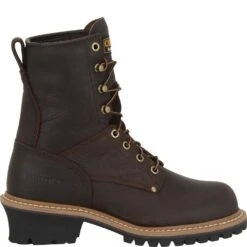 Carolina Women's EH Safety ST Loggers - Dark Brown 9 Carolina Women's EH Safety ST Loggers - Dark Brown -Elliotts Boots Shop CA1421 2