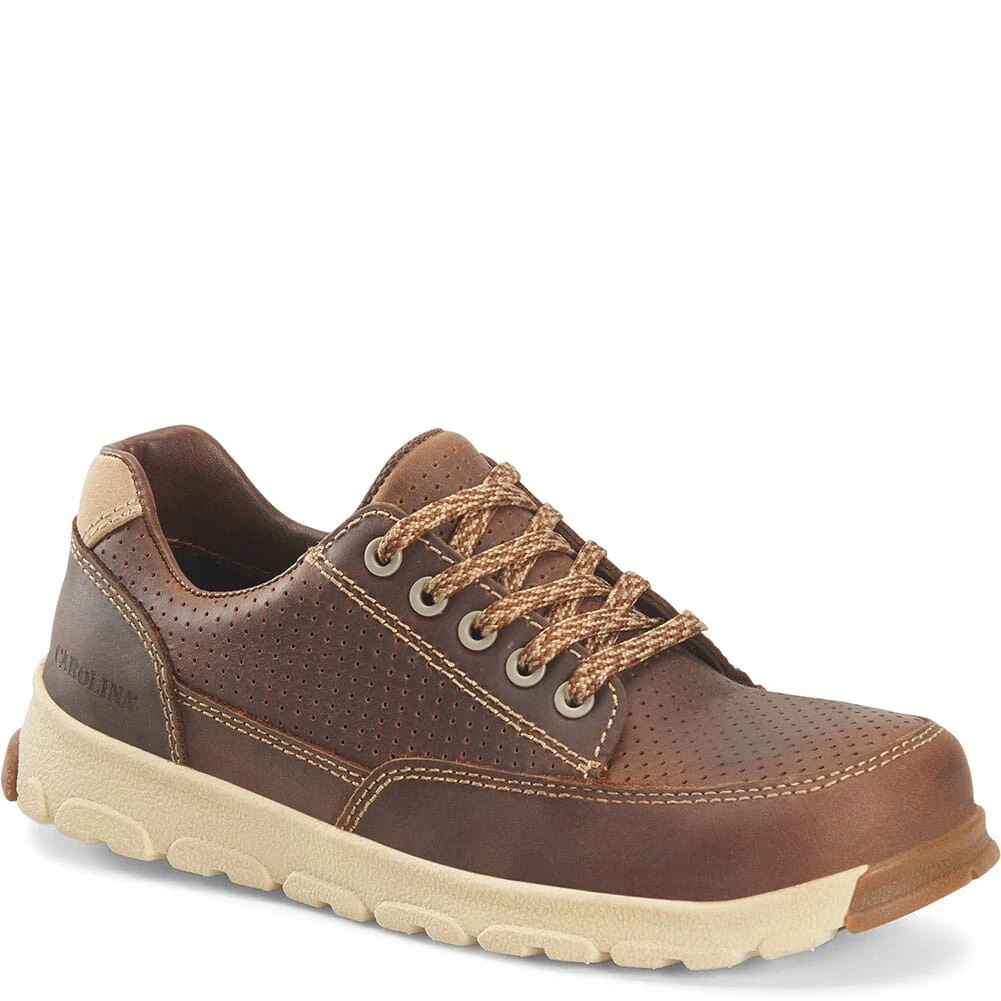 Carolina Women's S-117 Safety Oxfords - Neutral Mahogany 2 Carolina Women's S-117 Safety Oxfords - Neutral Mahogany - Image 2
