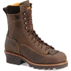 Carolina Men's 8IN WP Work Logger - Gaucho 13 Carolina Men's 8IN WP Work Logger - Gaucho -Elliotts Boots Shop CA7022 6