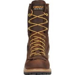 Carolina Men's Spruce Safety Loggers - Copper 12 Carolina Men's Spruce Safety Loggers - Copper -Elliotts Boots Shop CA9824 5