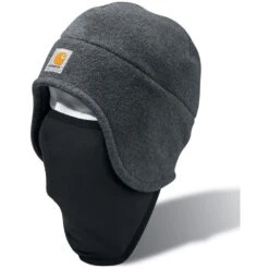 Carhartt Men's Fleece 2-in-1 Face Mask - Charcoal