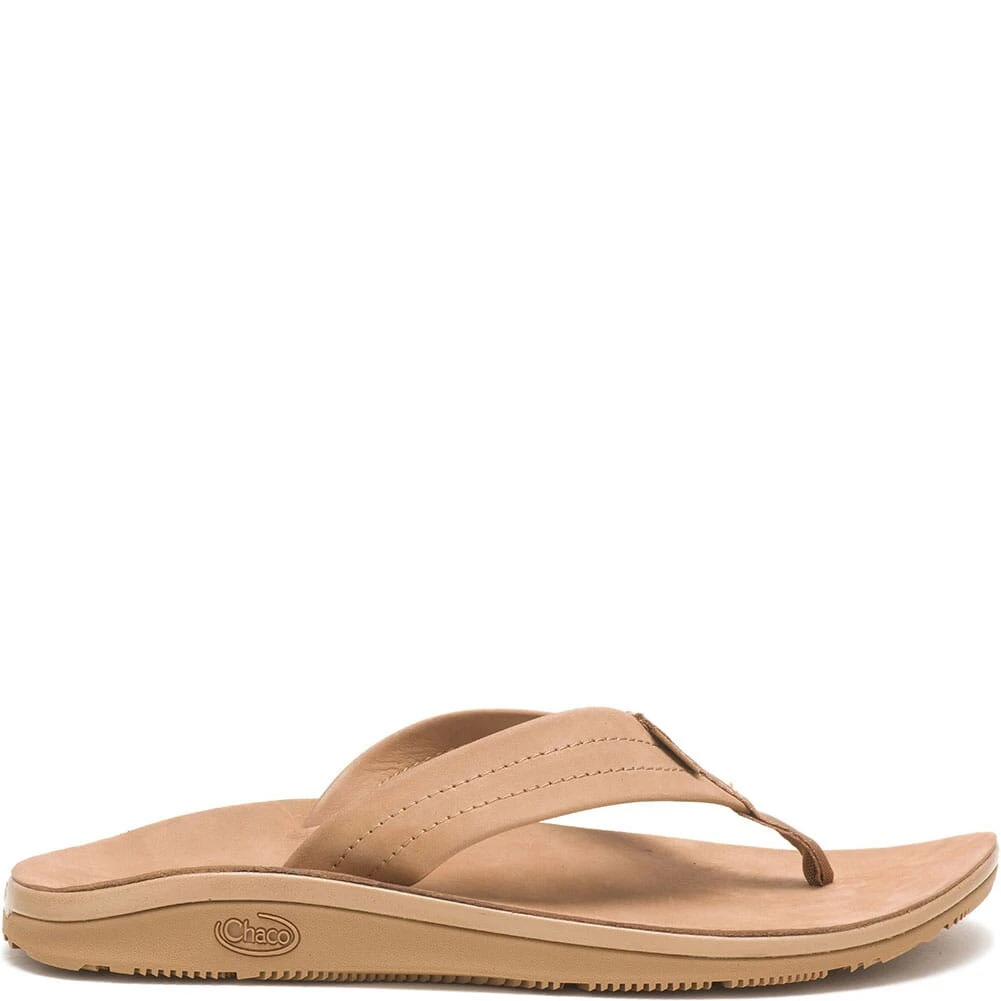 Chaco Women's Classic Leather Flip Flop - Tan 2 Chaco Women's Classic Leather Flip Flop - Tan - Image 2
