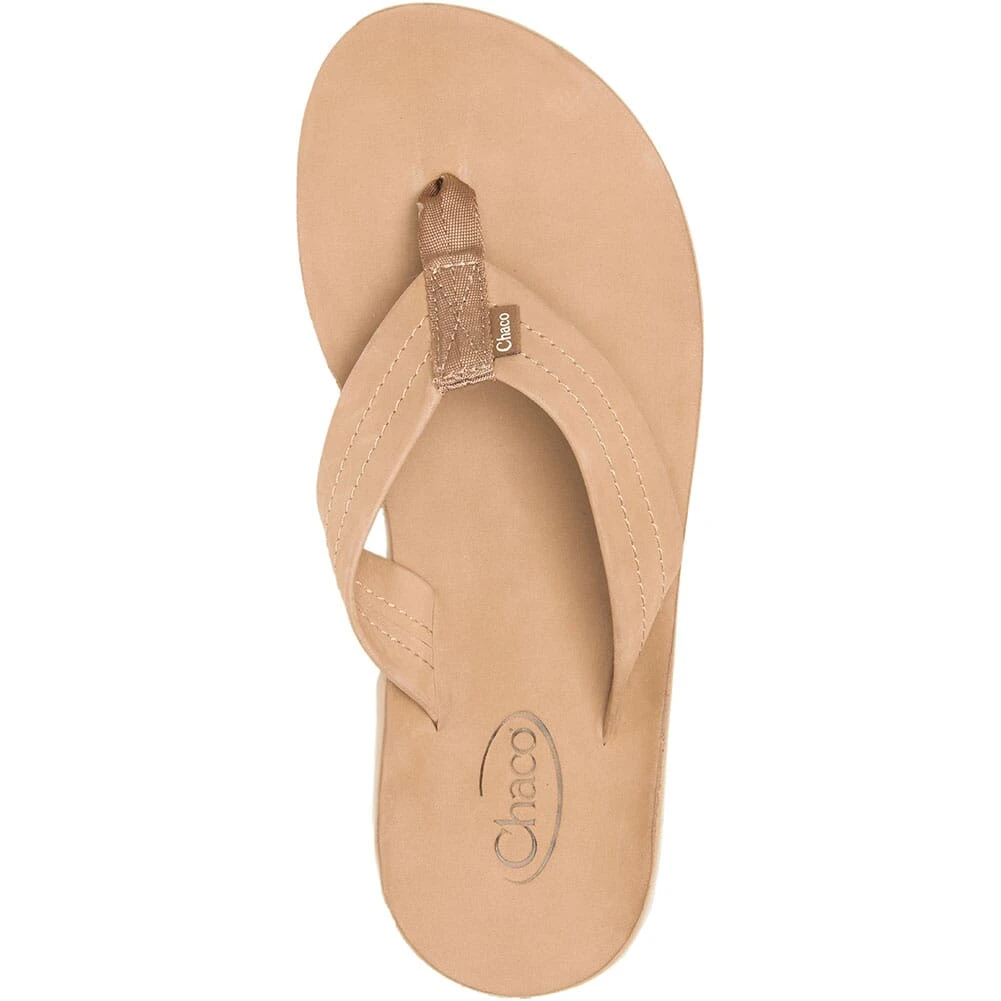 Chaco Women's Classic Leather Flip Flop - Tan 3 Chaco Women's Classic Leather Flip Flop - Tan - Image 3