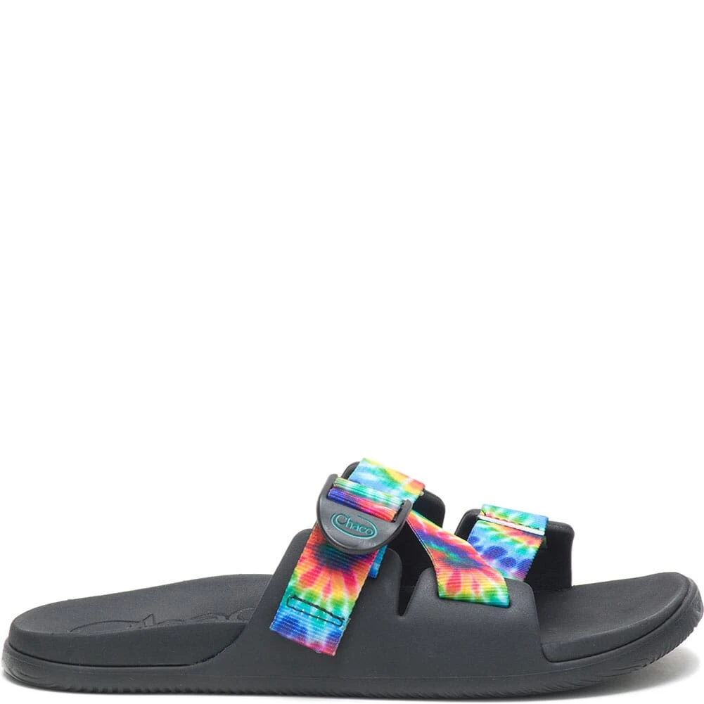 Chaco Women's Chillos Slides - Dark Tie Dye 2 Chaco Women's Chillos Slides - Dark Tie Dye - Image 2