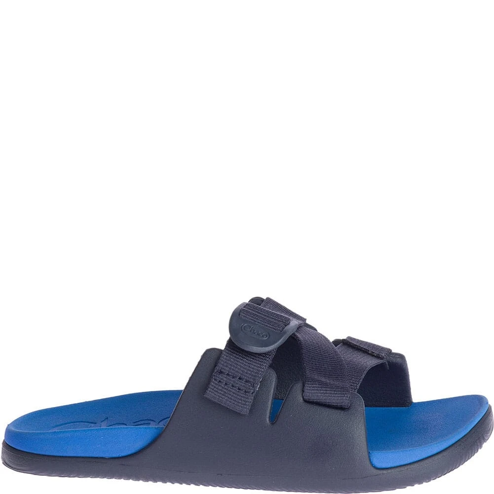 Chaco Big Kid's Chillos Slides - Active Blue 3 Chaco Big Kid's Chillos Slides - Active Blue - Image 3