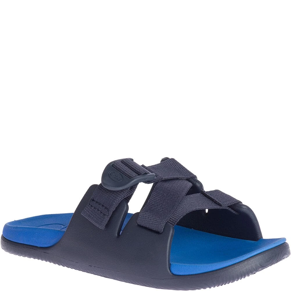 Chaco Big Kid's Chillos Slides - Active Blue 7 Chaco Big Kid's Chillos Slides - Active Blue - Image 7