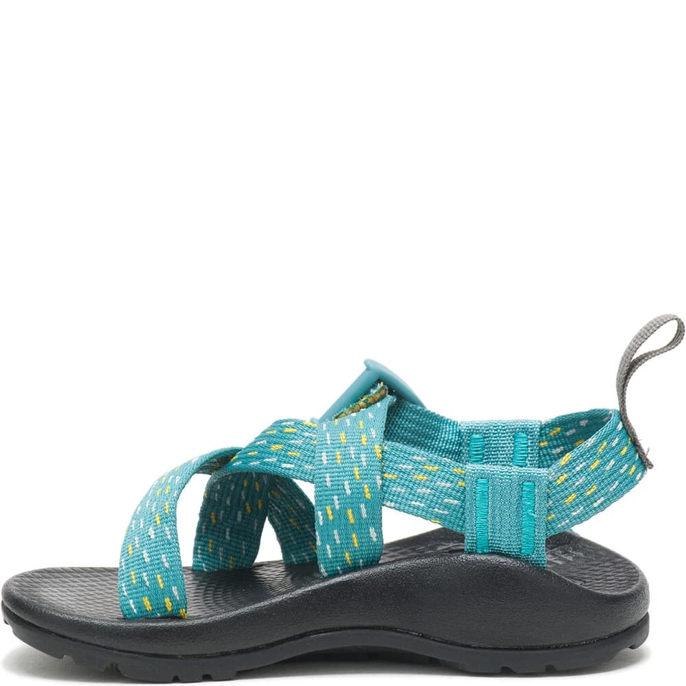 Chaco Kids Z1 Ecotread Sandals - Clip Aqua 2 Chaco Kids Z1 Ecotread Sandals - Clip Aqua - Image 2