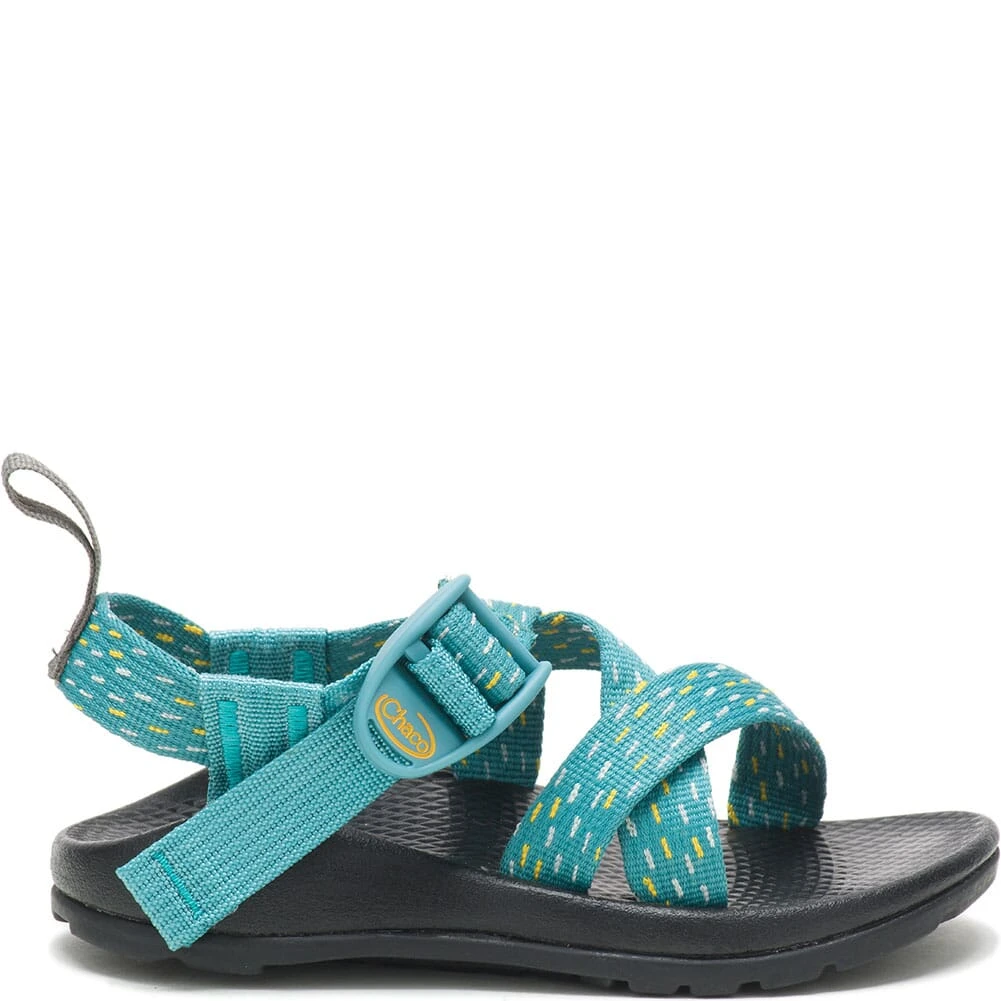 Chaco Kids Z1 Ecotread Sandals - Clip Aqua 3 Chaco Kids Z1 Ecotread Sandals - Clip Aqua - Image 3