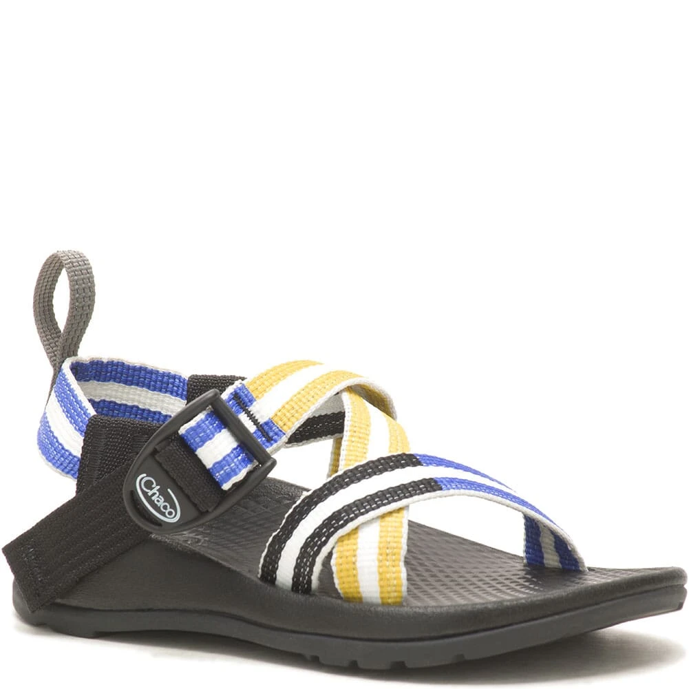 Chaco Kids Z1 Ecotread Sandals - Vary/Blue/Yellow 1 Chaco Kids Z1 Ecotread Sandals - Vary/Blue/Yellow