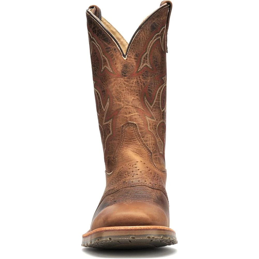 Double H Men's Square Toe Western Ropers - Brown 3 Double H Men's Square Toe Western Ropers - Brown - Image 3