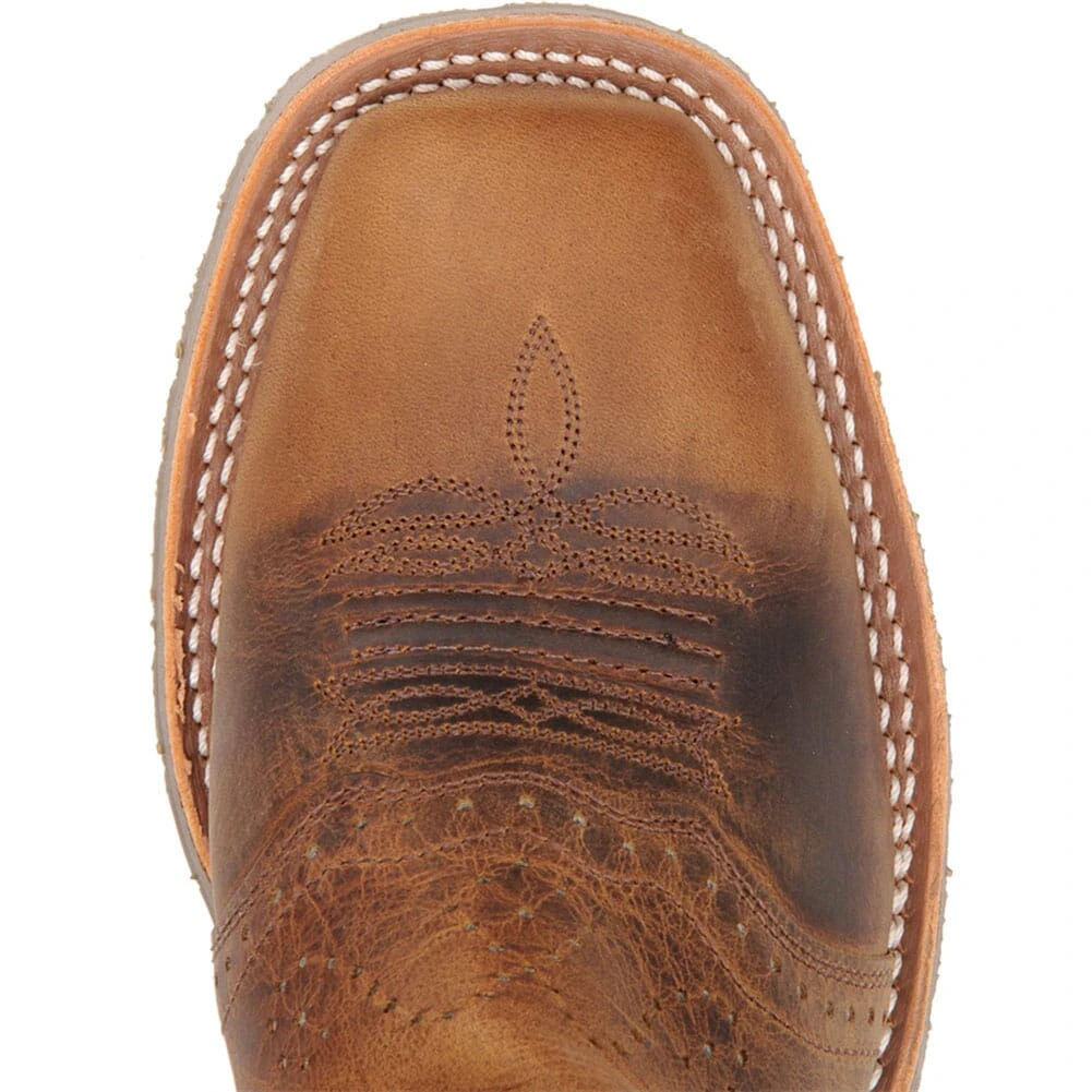 Double H Men's Square Toe Western Ropers - Brown 5 Double H Men's Square Toe Western Ropers - Brown - Image 5