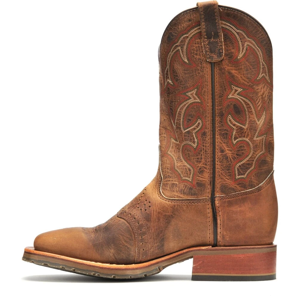 Double H Men's Square Toe Western Ropers - Brown 1 Double H Men's Square Toe Western Ropers - Brown