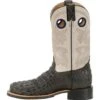 Double H Men's Caiman Print Safety Ropers - Chocolate