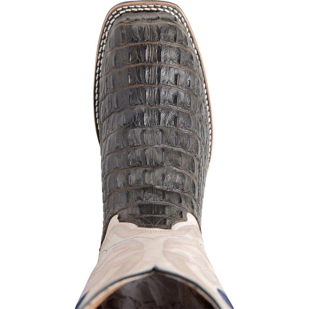 Double H Men's Caiman Print Safety Ropers - Chocolate 5 Double H Men's Caiman Print Safety Ropers - Chocolate - Image 5
