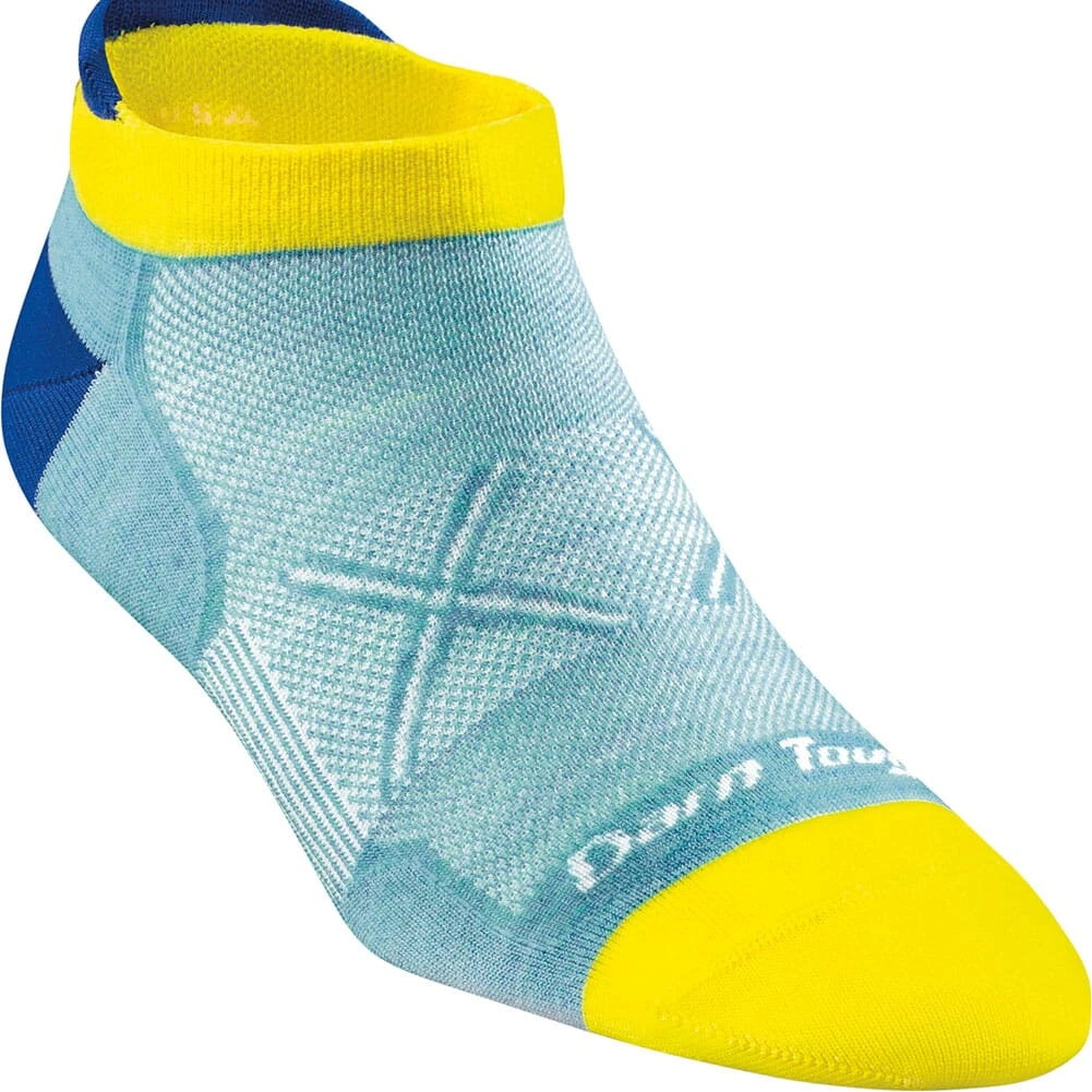 Darn Tough Women's Vertex No Show Tab Ultra-Light Socks - Light Blue 1 Darn Tough Women's Vertex No Show Tab Ultra-Light Socks - Light Blue