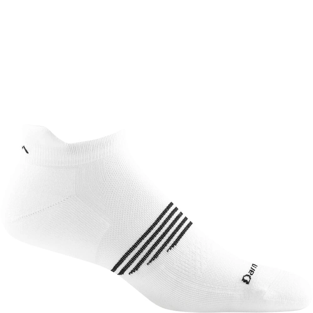Darn Tough Men's Element No Show Socks - White 1 Darn Tough Men's Element No Show Socks - White
