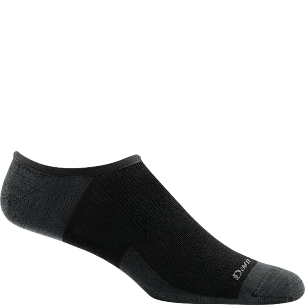 Darn Tough Men's Topless Solid No Show Hidden Socks - Black 1 Darn Tough Men's Topless Solid No Show Hidden Socks - Black