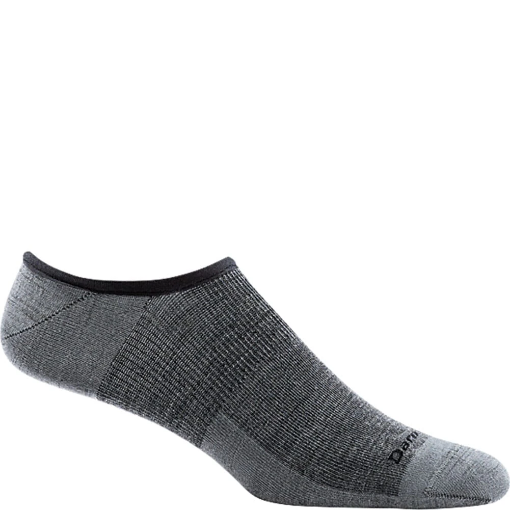 Darn Tough Men's Topless Solid No Show Hidden Socks - Gray 1 Darn Tough Men's Topless Solid No Show Hidden Socks - Gray