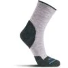 FITS Unisex Light Hiker Mini Crew Socks - Light Gray