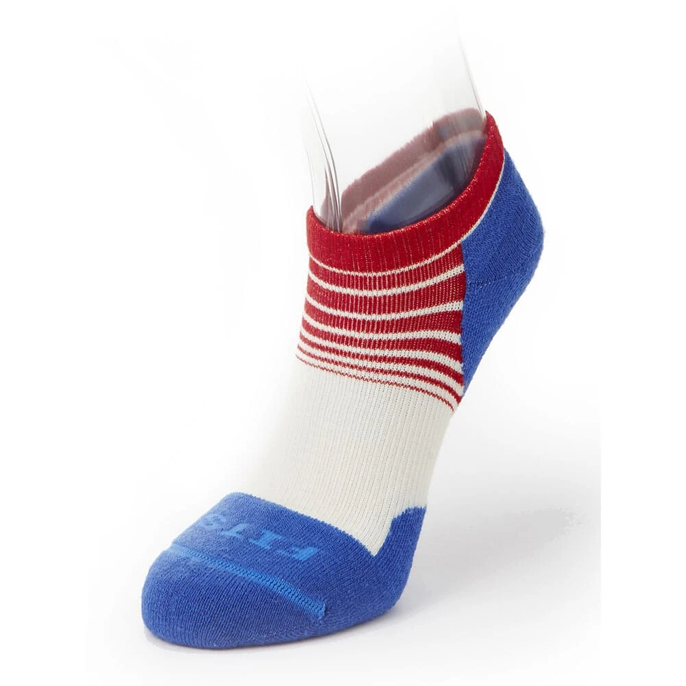 FITS Light Runner (Tri-Stripe) Low Socks - Natural/Classic Blue 1 FITS Light Runner (Tri-Stripe) Low Socks - Natural/Classic Blue