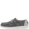 Hey Dude Women's Wendy Sox Casual Shoes - Dark Grey