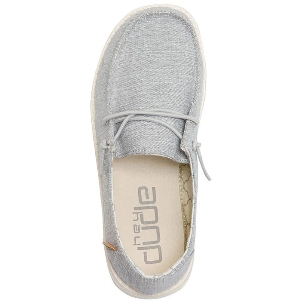 Hey Dude Kid's Wendy Linen Casual Shoes - Gray 4 Hey Dude Kid's Wendy Linen Casual Shoes - Gray - Image 4