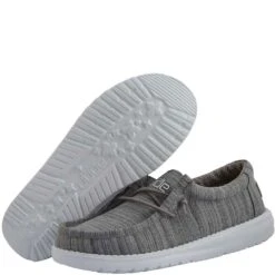 Hey Dude Kid's Wally Casual Shoes - Linen Stone