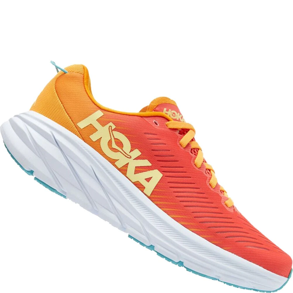 Hoka One One Women's Rincon 3 Running Shoes - Camellia/Yellow 3 Hoka One One Women's Rincon 3 Running Shoes - Camellia/Yellow - Image 3